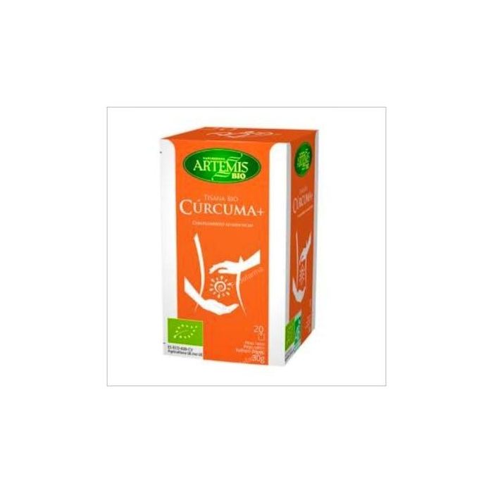 ARTEMIS BIO Cúrcuma + Tisana Especiada Bio 20 Bolsitas - Infusión de Jengibre, Regaliz y Pimienta Negra