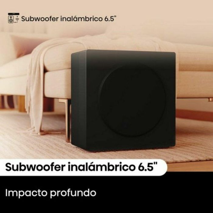 Hisense HIS1727479811163 Barra de sonido con Subwoofer inalámbrico, Bluetooth, 3.1 canales, Máx. 480 W 60