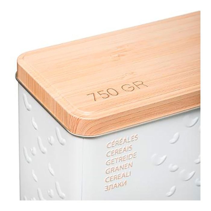 5Five Caja Metálica Scandi Nature para Cereales 750 g Almacenaje 1 5Five Caja Metálica Scandi Nature para Cereales 750 g Almacenaje 1