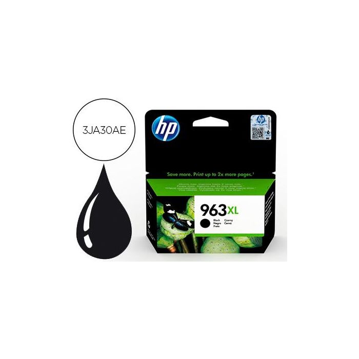 Ink-Jet Hp 963 XL Officejet Pro 9010 - 9020 - 9022 - 9023 - 9025 Negro 2000 Paginas