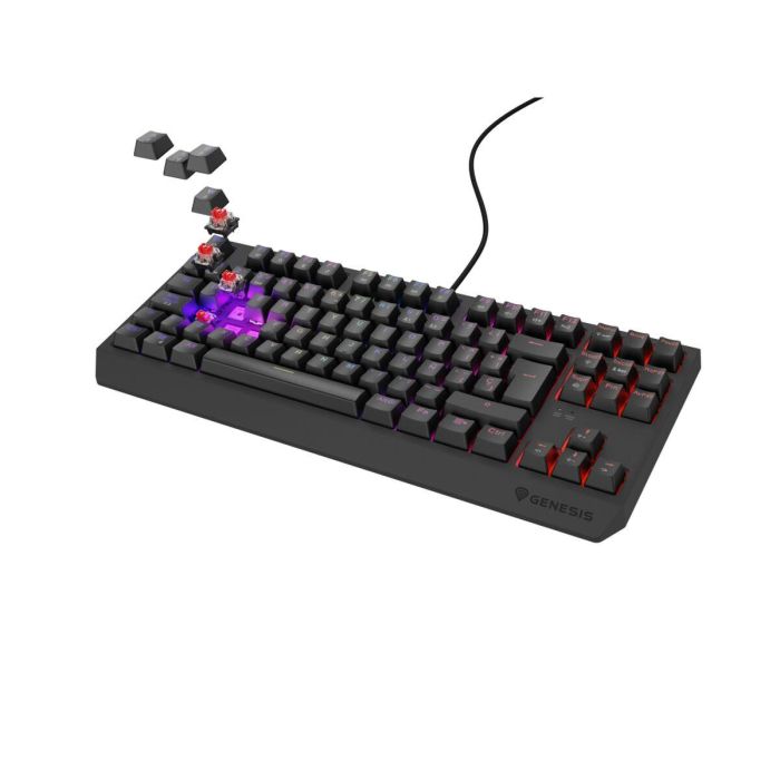 GENESIS Thor 230 TKL teclado Juego USB QWERTY Español Negro 1 GENESIS Thor 230 TKL teclado Juego USB QWERTY Español Negro 1