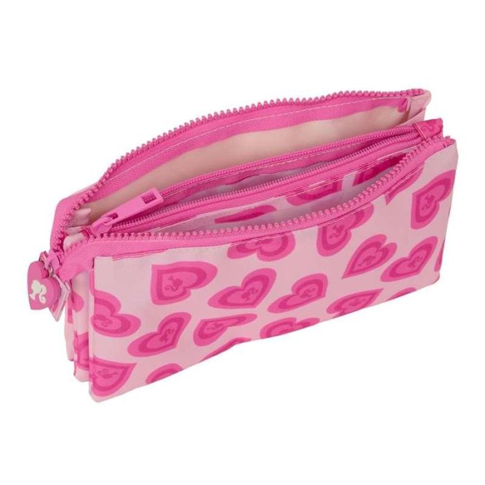 Bolso Escolar Portatodo Safta Triple Barbie Love 30x220x120 mm 6