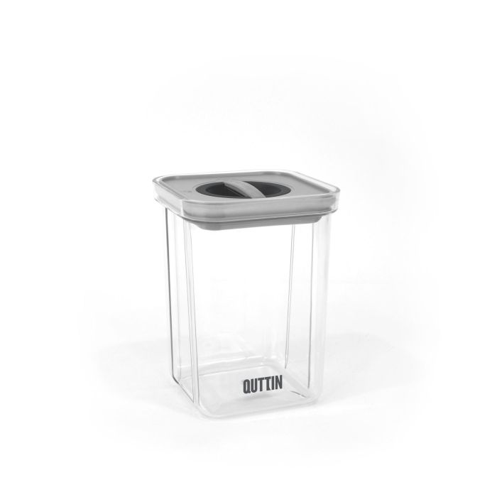 Quttin Tarro Hermético PET 1100 ml, 11,2 cm Ancho x 11,2 cm Largo x 15,5 cm Alto (12 Unidades) 7