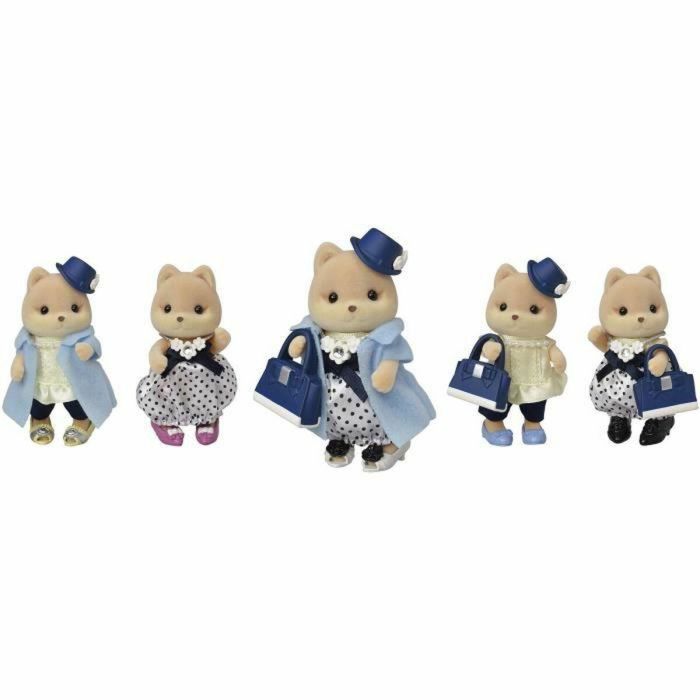 Sylvanian Families Moda y maleta de perro caramelo de hermana mayor para niños a partir de 3 años