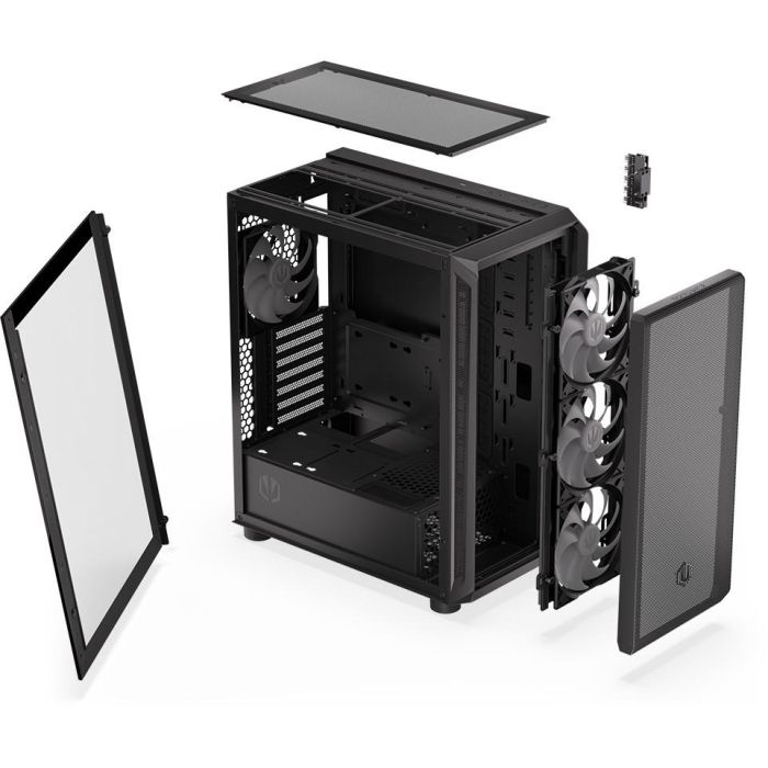 ENDORFY Arx 500 ARGB TG Black PC Gaming ATX micro ATX ITX - Caja de Ordenador con Vidrio Templado y Ventiladores ARGB 22