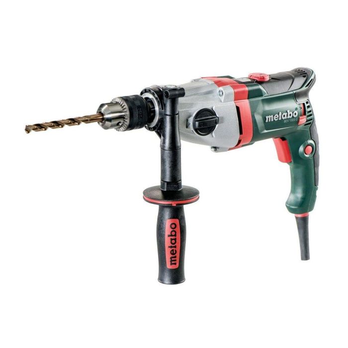 Metabo BEV 1300-2 Taladro Portabrocas con Llave y Llave Portabrocas en Cartón 12