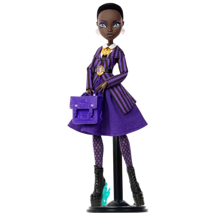 MONSTER HIGH Muñeca Bianca Barclay Jdr71 Wednesday Uniforme Academia Nevermore Monster High 1