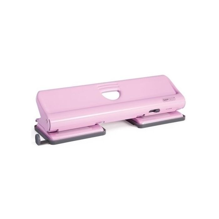 Taladro 4 P. Rapesco 720 Metalico (22 Hojas) Rosa Claro