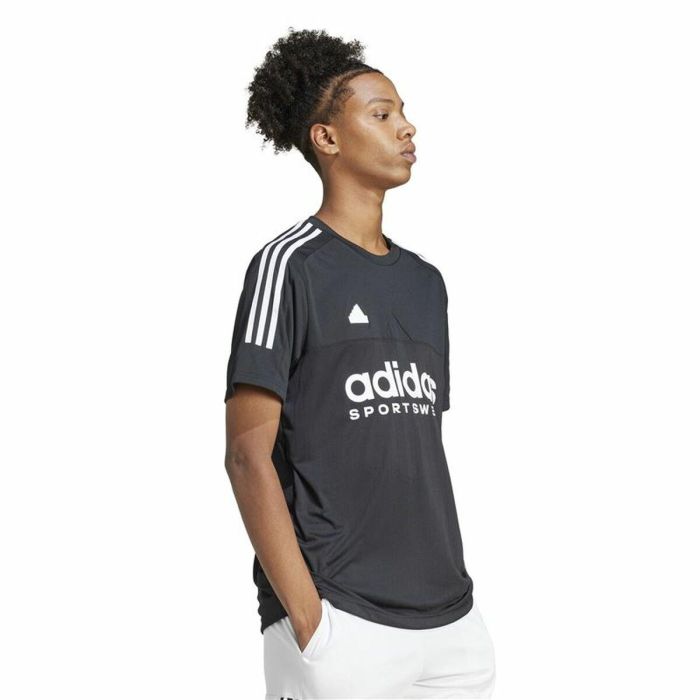 Camiseta de Manga Corta Hombre Adidas Tiro Q1 Negro 2