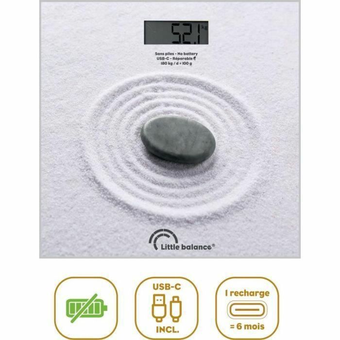 Little Balance LIT3760240788416 Báscula personal USB-C Zen Little Balance LIT3760240788416 Báscula personal USB-C Zen