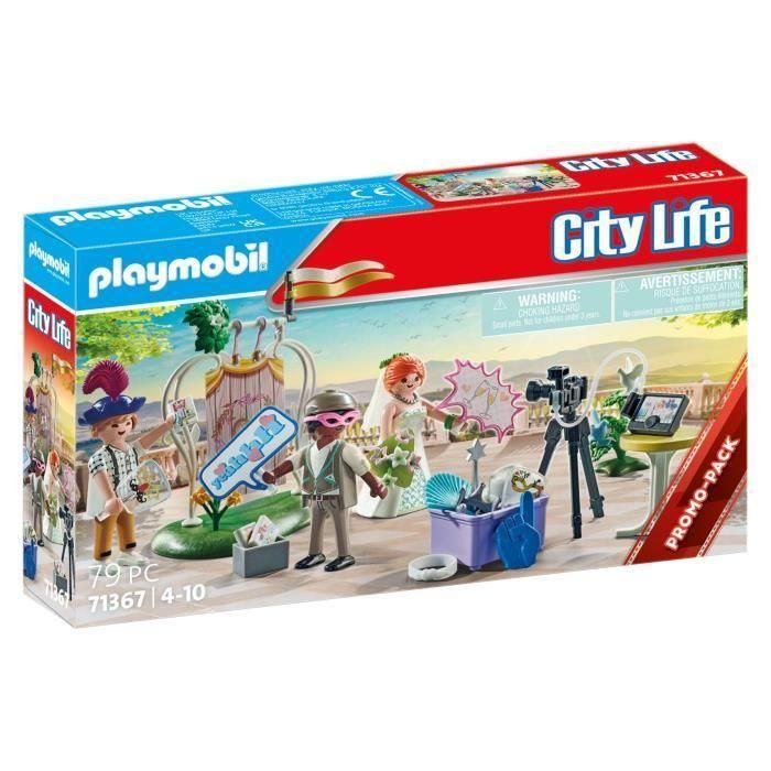 Playmobil Photocall Boda City Life 71367 Set de Juego para Niños +4 Años