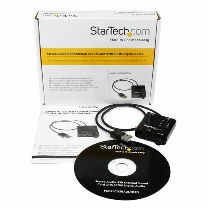 Tarjeta de Sonido Startech ICUSBAUDIO2D 1 Tarjeta de Sonido Startech ICUSBAUDIO2D 1