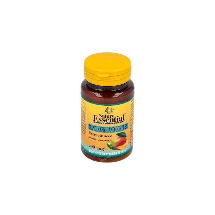 NATURE ESSENTIAL Mango Africano Complex 200mg con Vinagre de Manzana y Acai, 100 Comprimidos