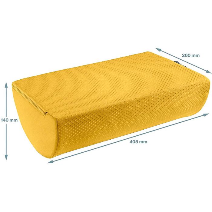 Reposapies De Escritorio Leitz Active Ergo Cosy Color Amarillo 260x140x405 mm 1