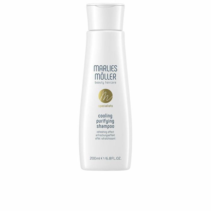 Marlies Möller Champú Purificante Cooling con Eucalipto y Menta 200 ml Refrescante y Revitalizante Cabello Puro