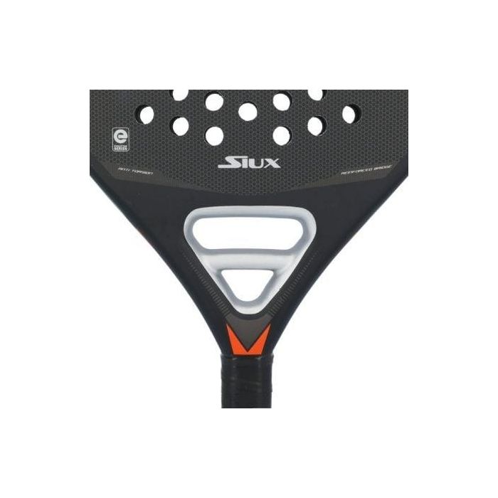 Pala de Pádel Siux Optimus 5/ Negra y Naranja 3 Pala de Pádel Siux Optimus 5/ Negra y Naranja 3
