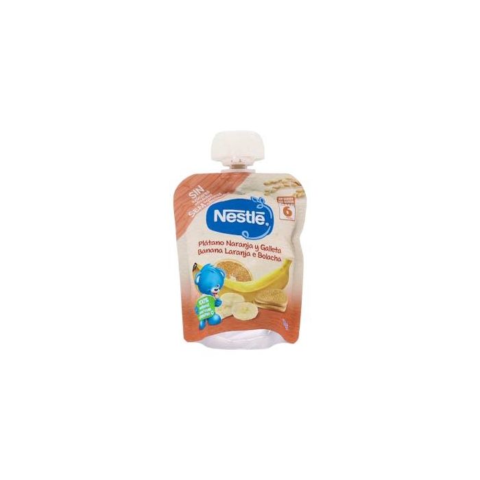 Nestle Bolsita Plátano, Naranja y Galleta 90g