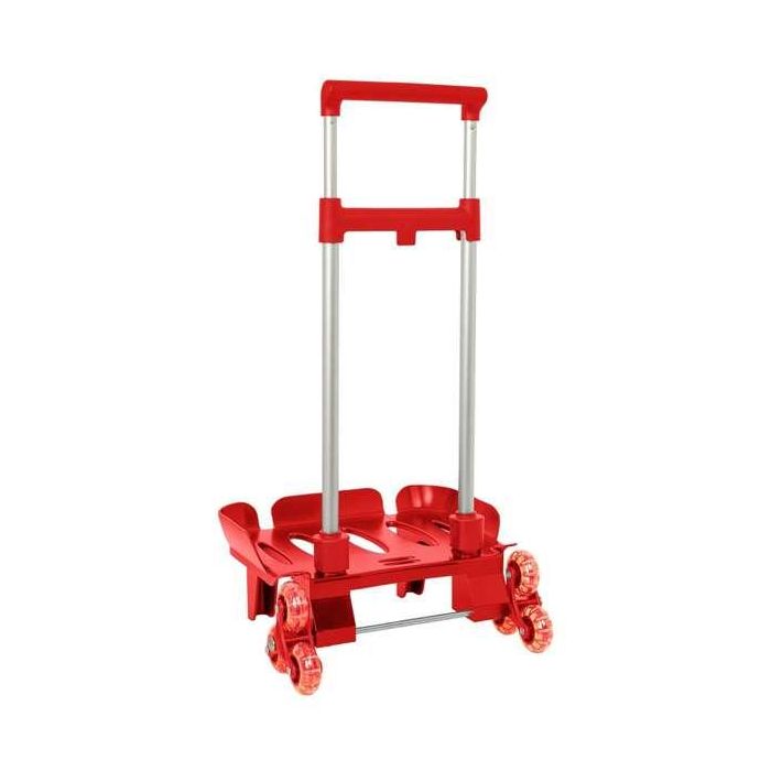 Safta Carro Portamochilas Plegable Triple Rueda Trolley Rojo 32x88x23,5 cm 1