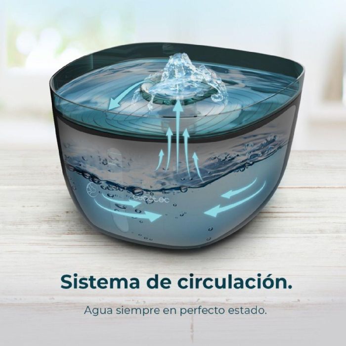 Fuente para Mascotas Cecotec Negro Negro/Azul Plástico 1