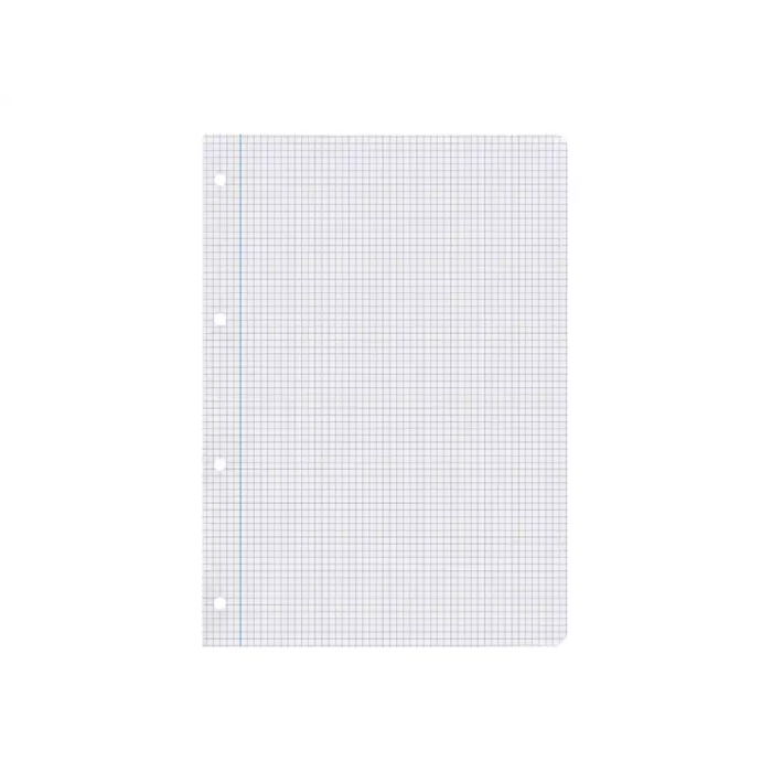 Liderpapel Recambio A4 100 Hojas 100gr Cuadro 5mm Con Margen 4 Taladros 5