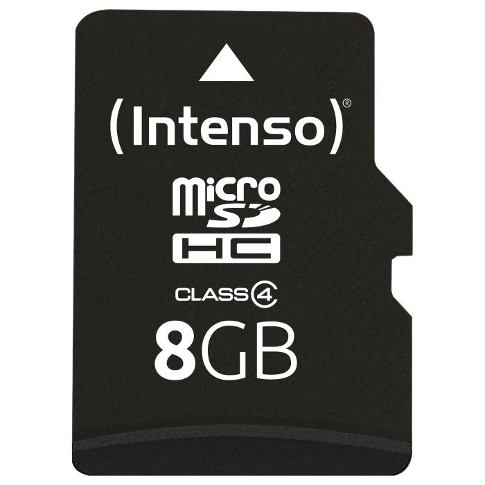 Intenso 3403460 MicroSDHC 8GB Clase 4 con Adaptador, Velocidad 21MB/s 1