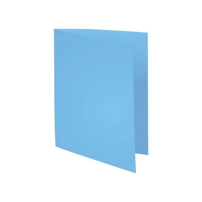 Exacompta Subcarpeta Cartulina Reciclada DIN A4 Azul 170 g/m2 Certificado Blue Angel