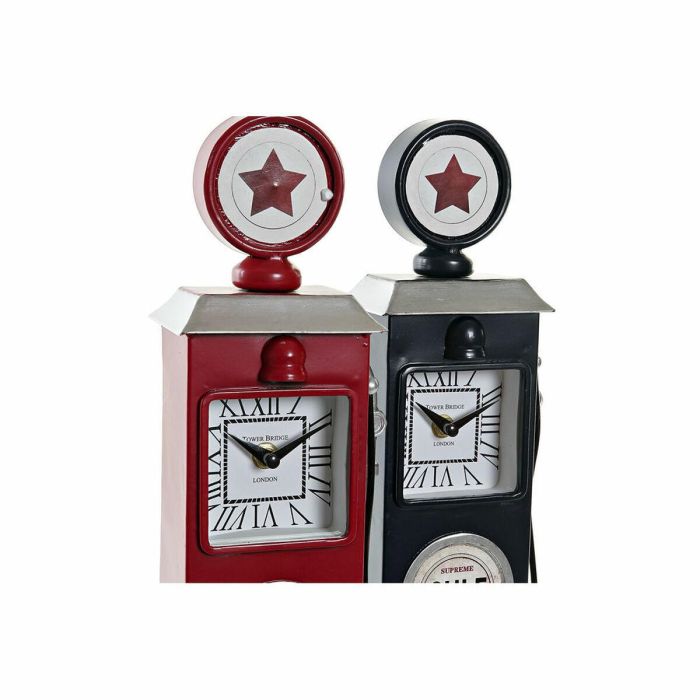 Reloj Sobremesa Vintage DKD Home Decor Rojo Azul Marino 8 x 35 x 12 cm (2 Unidades) 1 Reloj Sobremesa Vintage DKD Home Decor Rojo Azul Marino 8 x 35 x 12 cm (2 Unidades) 1