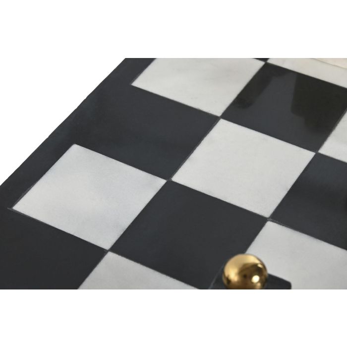 Juego Moderno DKD Home Decor Blanco Negro 43.5 x 2 x 43.5 cm 4