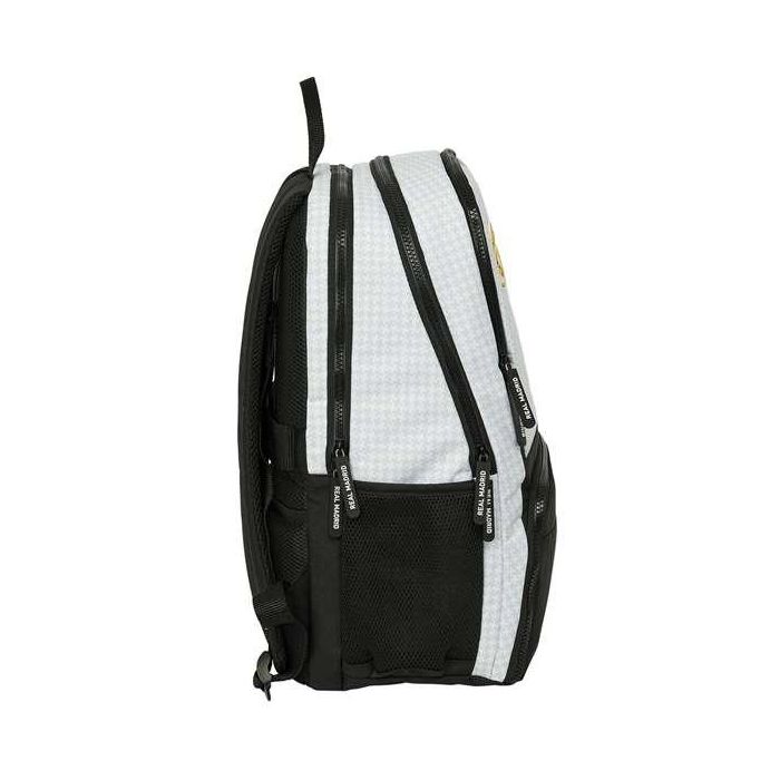 Mochila de Pádel Real Madrid C.F. 24/25 Blanco Gris 4 Mochila de Pádel Real Madrid C.F. 24/25 Blanco Gris 4