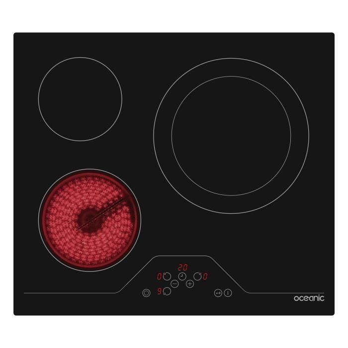 Placa Vitrocerámica Oceanic OCEATV3Z60B 5700 W