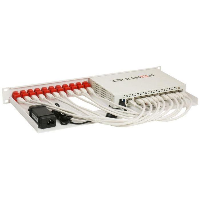 Rackmount IT 1U, 44 x 482 x 217mm, 11 x RJ-45, f/ FortiGate 60E, 60E-POE, 60E-DSL, 61E, 60F, 61F 1