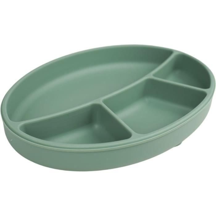 Thermobaby THE3023191595183 Plato con Ventosa de Silicona Verde Cactus Compartimentado y Antideslizante 0 Thermobaby THE3023191595183 Plato con Ventosa de Silicona Verde Cactus Compartimentado y Antideslizante 0