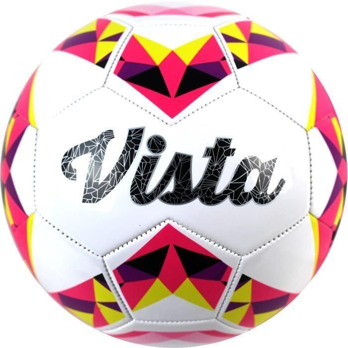 Duarig DUA3450652600115 Balón de fútbol Vista Amarillo y rosa T5