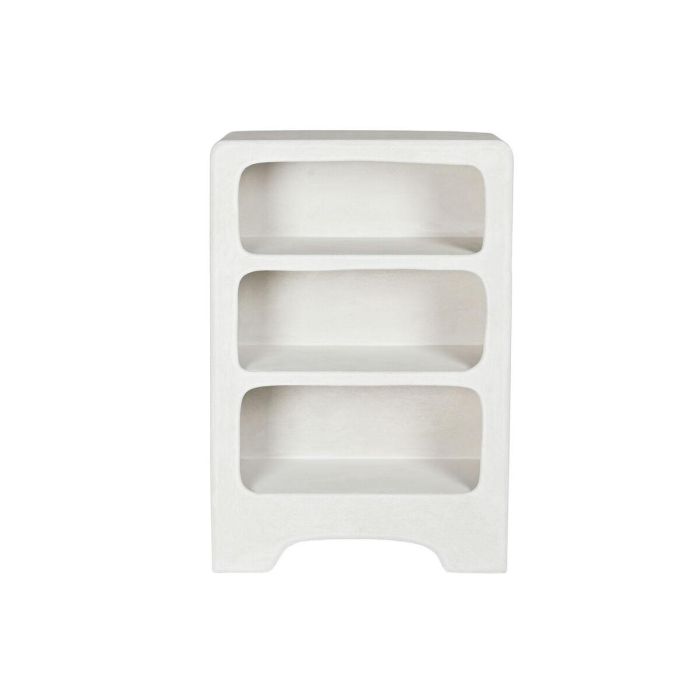 DKD Home Decor Estantería Boho scandi de MDF y resina Blanca 30 x 120 x 80 cm