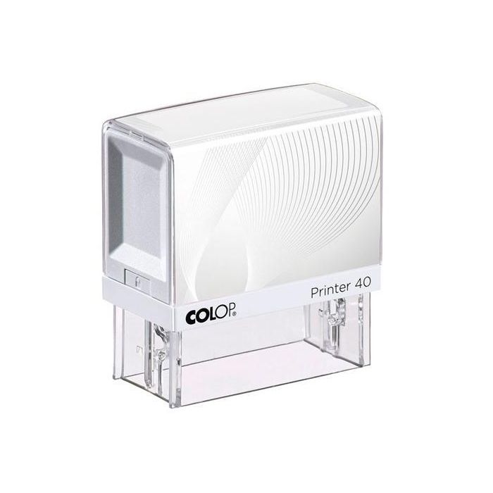 Colop Printer 40 gr7 23x59 mm Blanco-Azul No Incluye Placa De Texto Personalizada Colop Printer 40 gr7 23x59 mm Blanco-Azul No Incluye Placa De Texto Personalizada