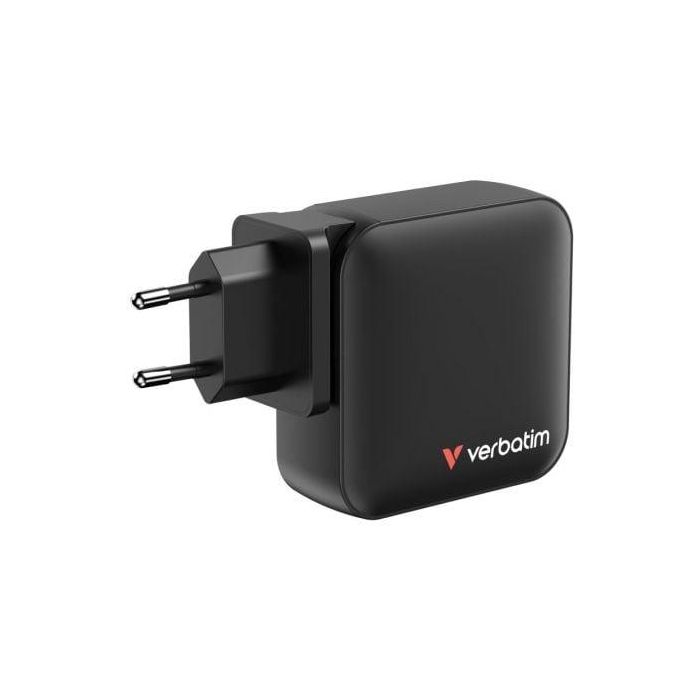 Cargador de Pared Universal GaN Verbatim Mini GaN Wall Charger/ 3xUSB Tipo-C/ 1xUSB/ 165W 1 Cargador de Pared Universal GaN Verbatim Mini GaN Wall Charger/ 3xUSB Tipo-C/ 1xUSB/ 165W 1