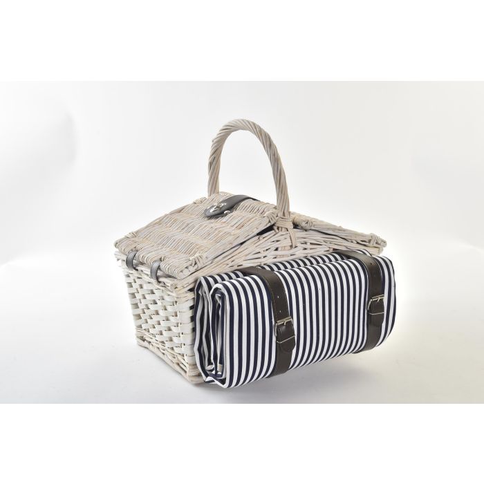 Cesta Picnic DKD Home Decor Blanco Azul 40 x 42 x 40 cm Set de 25 4 Cesta Picnic DKD Home Decor Blanco Azul 40 x 42 x 40 cm Set de 25 4