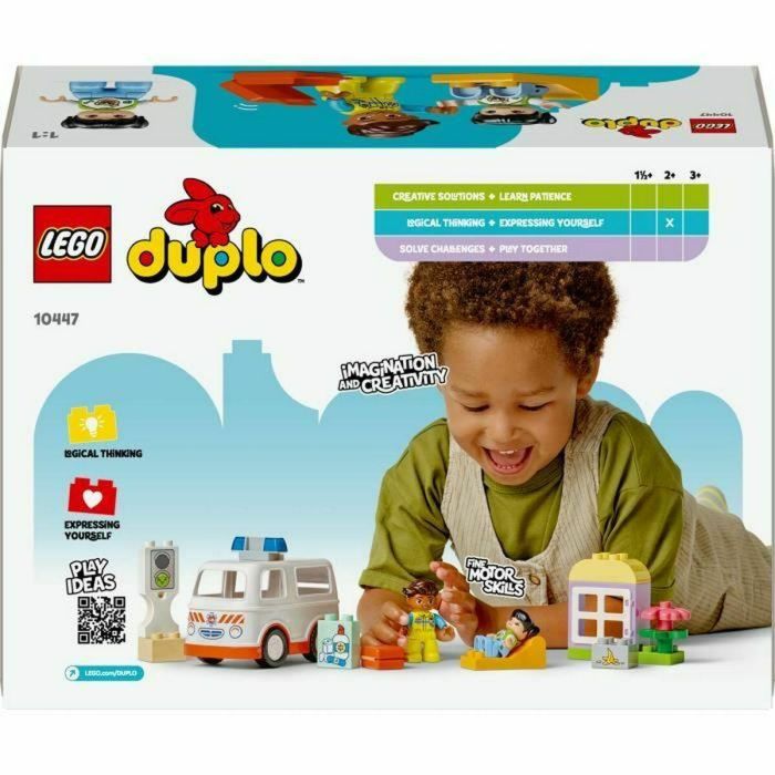 Lego Duplo Town Ambulancia y Conductor - Set de Construcción para Niños de 2+ Años 1 Lego Duplo Town Ambulancia y Conductor - Set de Construcción para Niños de 2+ Años 1