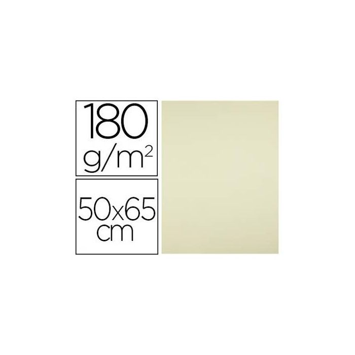 Cartulina Liderpapel 50x65 cm 180 gr-M2 Amarillo Paquete De 25 Hojas