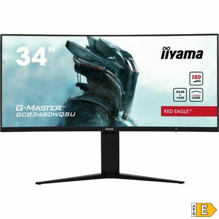 Pantalla de PC curva - IIYAMA - GCB3480WQSU-B1 - 31 VA UWQHD 3440 x 1440 - 0,4ms - 180Hz - 2xHDMI 2xDP - Pie regulable en altura 1 Pantalla de PC curva - IIYAMA - GCB3480WQSU-B1 - 31 VA UWQHD 3440 x 1440 - 0,4ms - 180Hz - 2xHDMI 2xDP - Pie regulable en altura 1