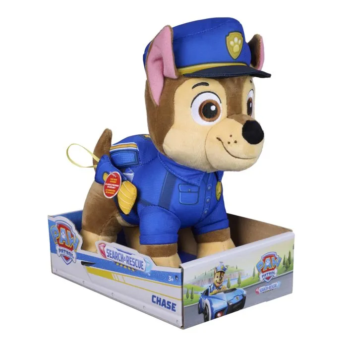 Spin Master Peluche Patrulla Canina - Chase Búsqueda y Rescate 25cm - SPI6075046