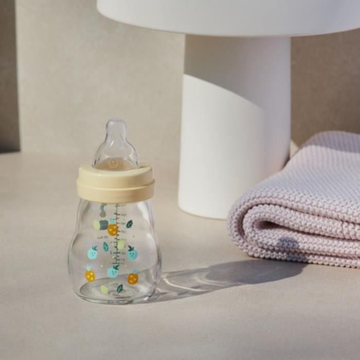 MAM Flow Teat 1 Biberón de Vidrio Premium 170 ml, 0-6 Meses, Resistente al Calor, Tetina Ultra Suave y Cuello Ancho, Blanco 1 MAM Flow Teat 1 Biberón de Vidrio Premium 170 ml, 0-6 Meses, Resistente al Calor, Tetina Ultra Suave y Cuello Ancho, Blanco 1
