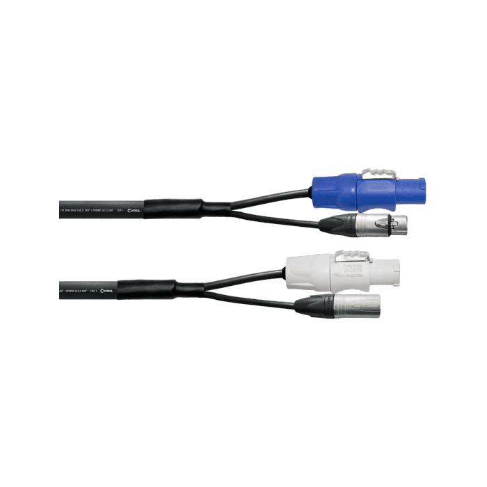 Cable Dmx Xlr De 3 Pines + Powercon 3 M 3 Cable Dmx Xlr De 3 Pines + Powercon 3 M 3