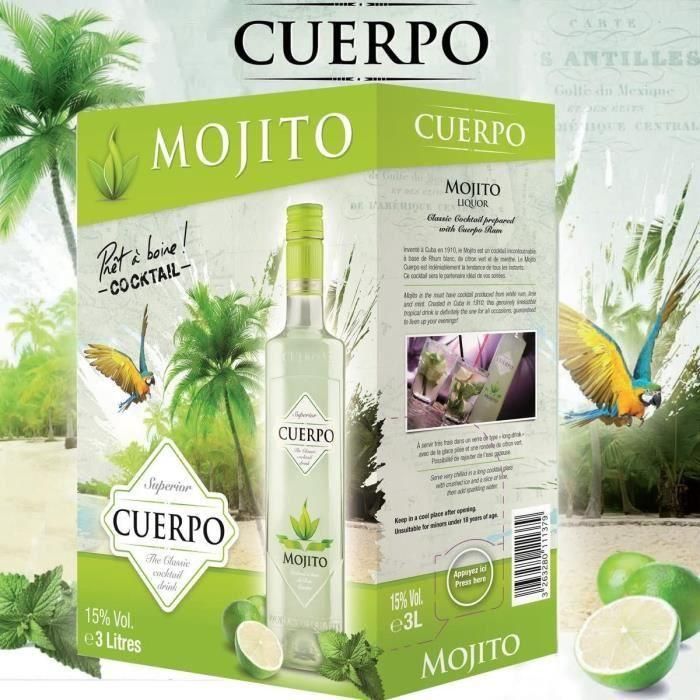 Babero Mojito Cuerpo 3L 15 ° 2 Babero Mojito Cuerpo 3L 15 ° 2