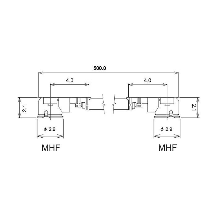 DeLOCK 89611 Cable Antena MHF I (I-PEX) a MHF I (I-PEX) 1.13 mm, 0.5 m / 50 cm, Negro, Dorado, 50 Ω 2