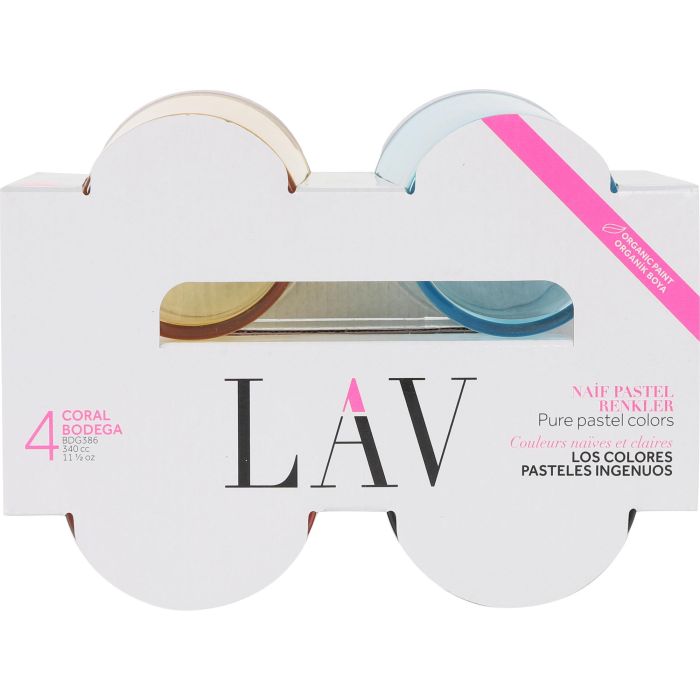 Set de 4 Vasos Pinta 340 cc Colores - LAV (6 Cajas) 5 Set de 4 Vasos Pinta 340 cc Colores - LAV (6 Cajas) 5