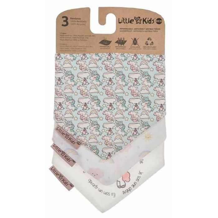 Set de Baberos Unicorn 42 x 16 cm 3 Piezas 1 Set de Baberos Unicorn 42 x 16 cm 3 Piezas 1