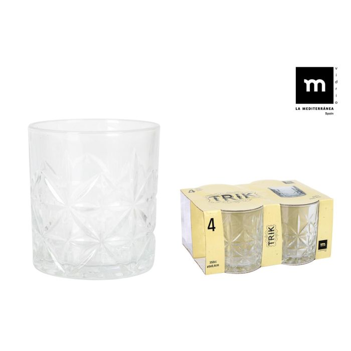Set de 4 Vasos Trik 350 cc - La Mediterranea (12 Cajas) Set de 4 Vasos Trik 350 cc - La Mediterranea (12 Cajas)