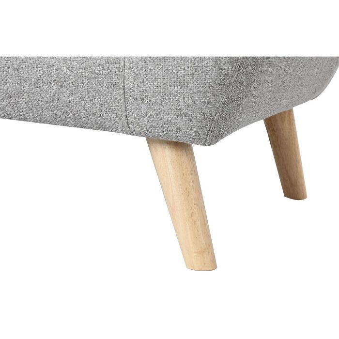 DKD Home Decor Sofá Scandi de 2 plazas de poliéster y rubberwood Gris Natural 84 x 82 x 146 cm Desmontable 4 DKD Home Decor Sofá Scandi de 2 plazas de poliéster y rubberwood Gris Natural 84 x 82 x 146 cm Desmontable 4