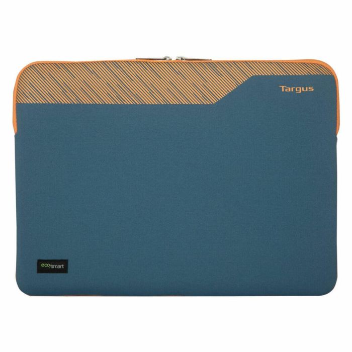 Targus Pulse II EcoSmart Funda para Portátil 16" Neopreno Ecológica Azul Naranja, Cierre Cremallera, Resistente a Salpicaduras y Arañazos 7